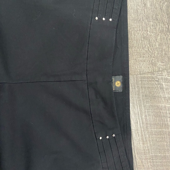 JM collection size XXL Black dress pants slacks elastic stretch - Picture 2 of 4